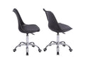 Domopure VIXT56293 Black Height-Adjustable Office Chair
