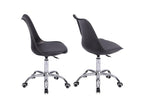Domopure VIXT56293 Black Height-Adjustable Office Chair