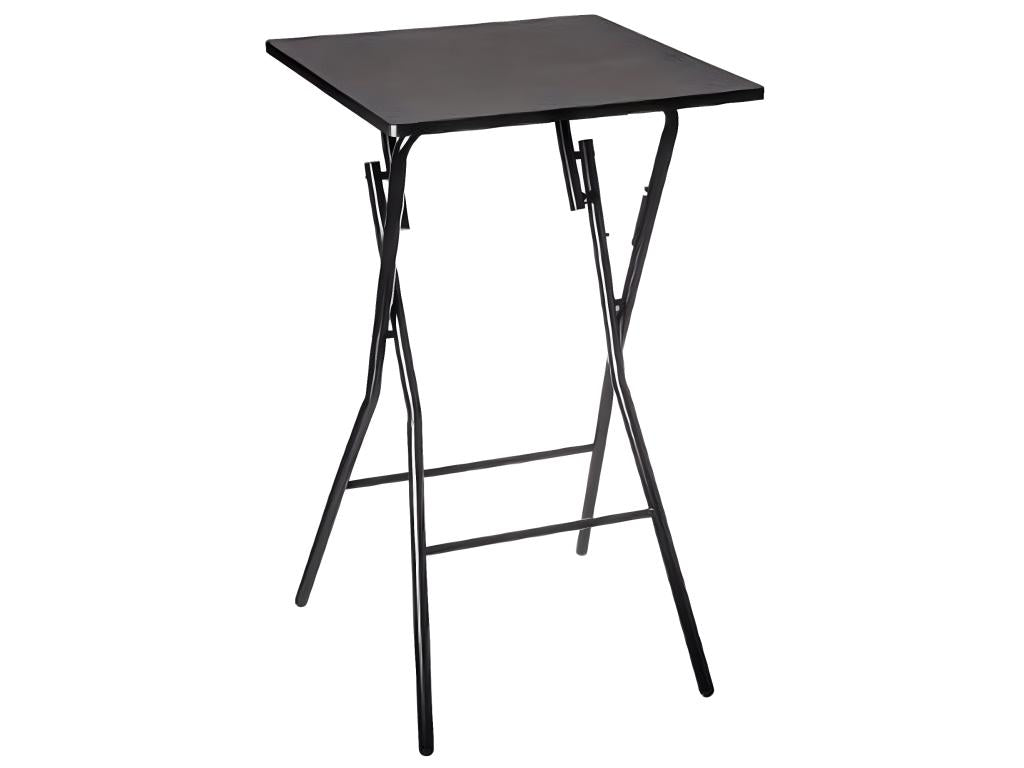 Folding metal bar table in black - L.60 x W.60 x H.103 cm UIFW41513