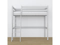 Wooden loft bed N03 Grey 90x200 OQDQ10018