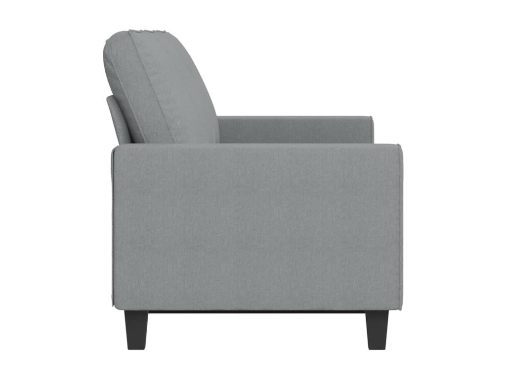 Canapé à 3 places Gris clair 180 cm Tissu TEDY32378