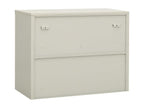 Armoire de bureau Gris clair 90x40x70 cm Acier QUXQ47605