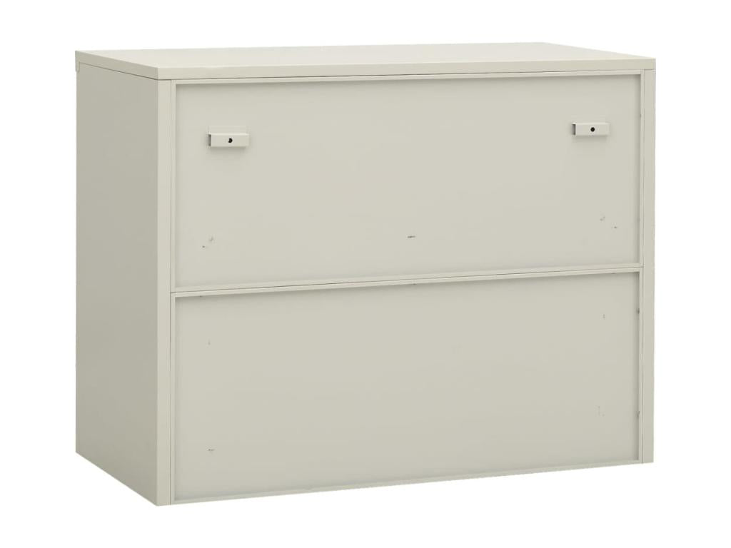 Armoire de bureau Gris clair 90x40x70 cm Acier QUXQ47605