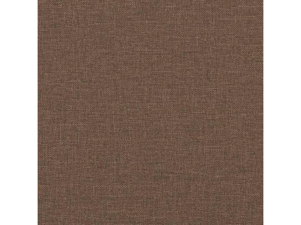 Canapé 2 places avec oreillers décoratifs marron 120 cm tissu LUVF40524