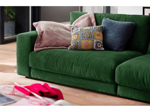 Sofa - emerald green corduroy - Domopure XJBS38941