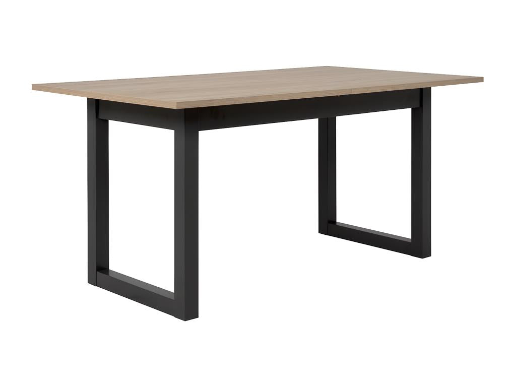 Extendable dining table 160-200 cm - Domopure oak and anthracite - Domopure PXNS53788