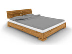 VENTO - Low bed with headboard in natural oiled wild oak wood 180x200 ZGYB72268