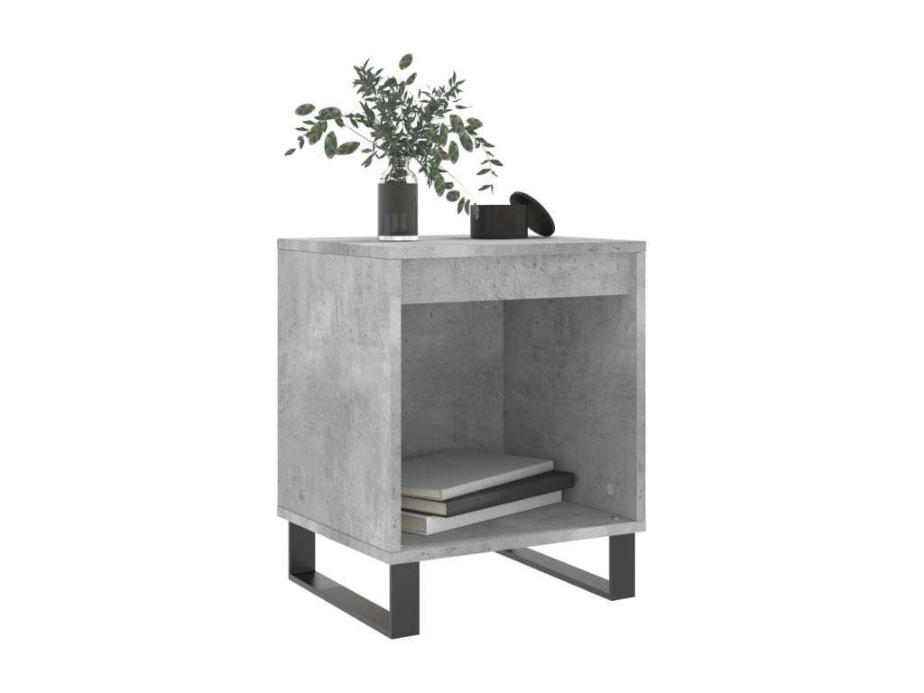 Tables de chevet 2 pièces gris béton 40x35x50 cm bois d'ingénierie VAMX66425
