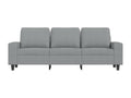 Canapé à 3 places Gris clair 180 cm Tissu TEDY32378