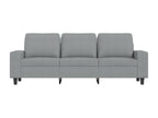 Canapé à 3 places Gris clair 180 cm Tissu TEDY32378