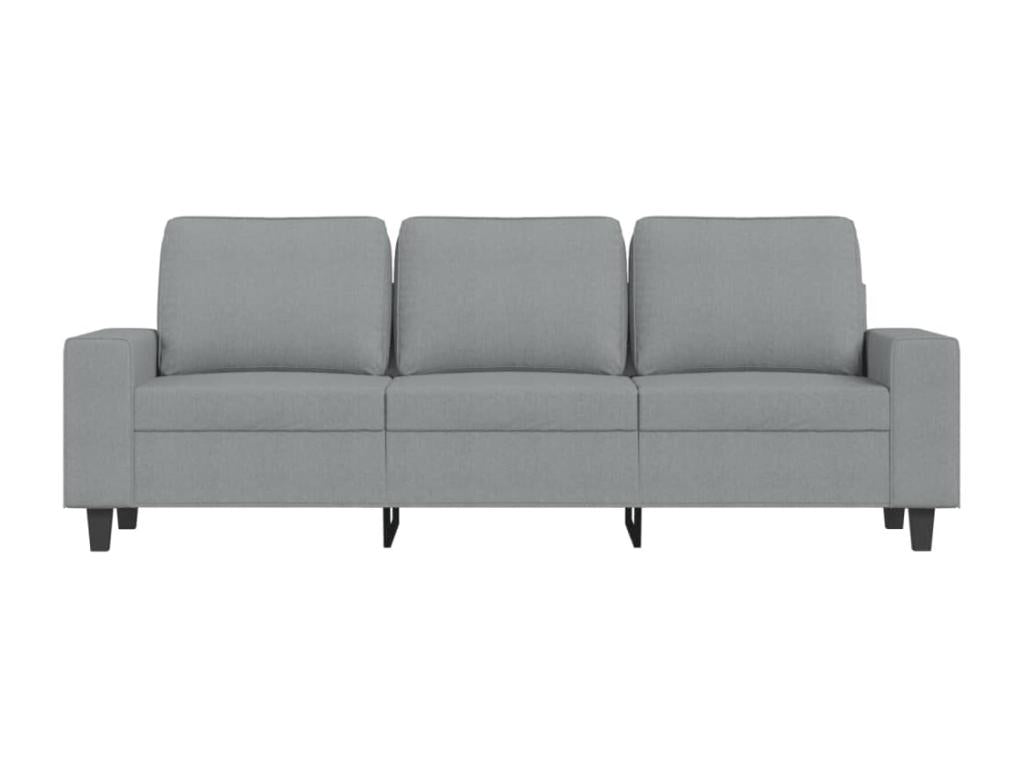 Canapé à 3 places Gris clair 180 cm Tissu TEDY32378