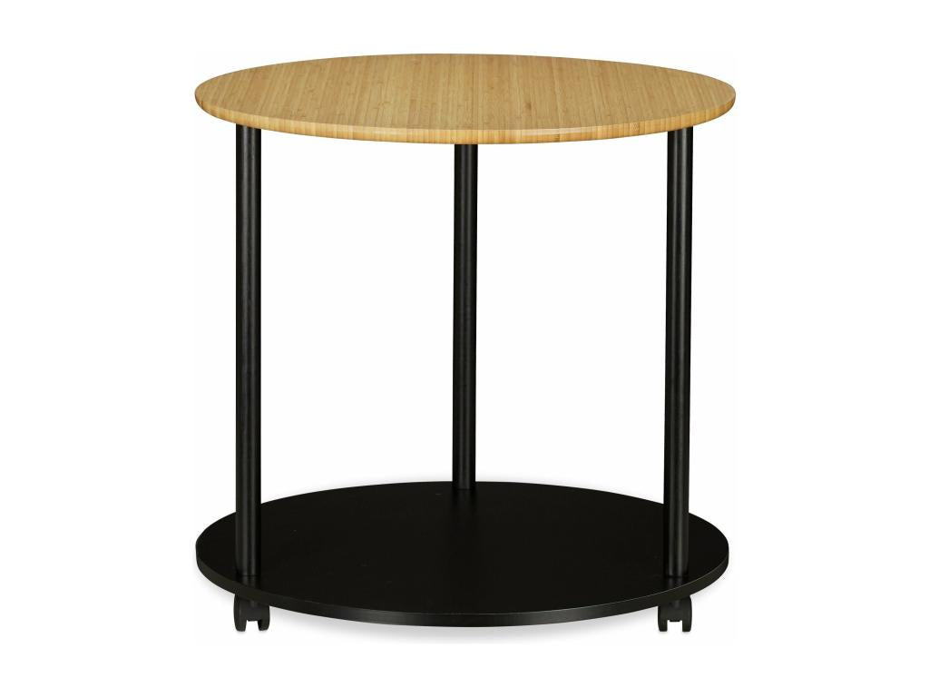 Table d'appoint ronde sur bois marron 60x60x59 cm 13 0002658 IVYC77276