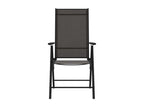 Chaises de jardin pliables 6 pcs Textilène Noir 2 AQVS60423