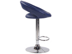 Bar stools - Faux leather / Metal - Blue - Domopure ACTO92665