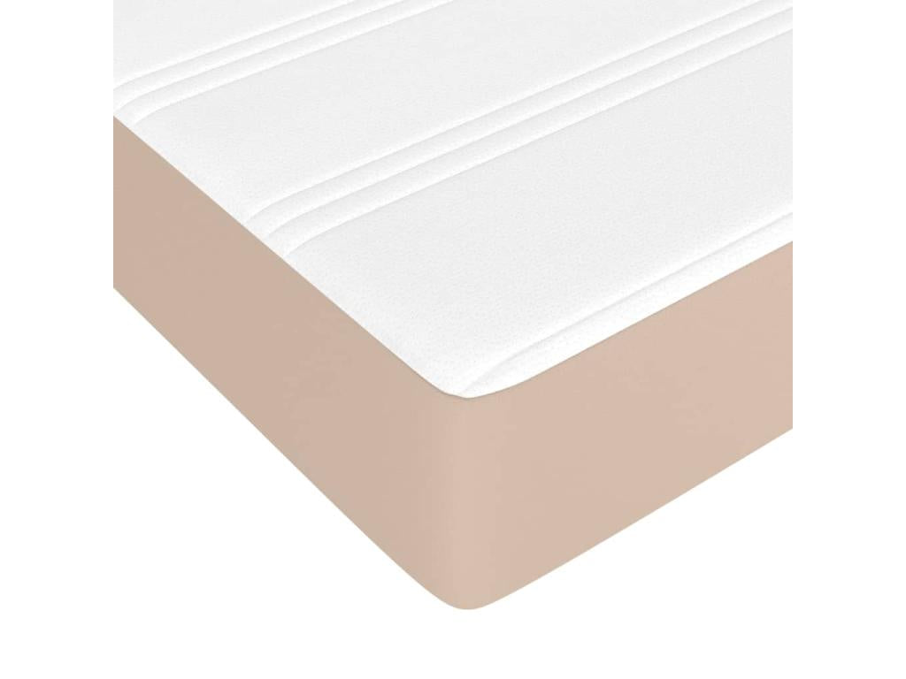 Lit à sommier tapissier avec matelas Cappuccino 140x200 cm WJFK49891