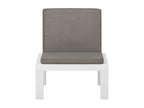 Garden lounge chairs with cushions, 2 pcs, White Plastic UYPO60874