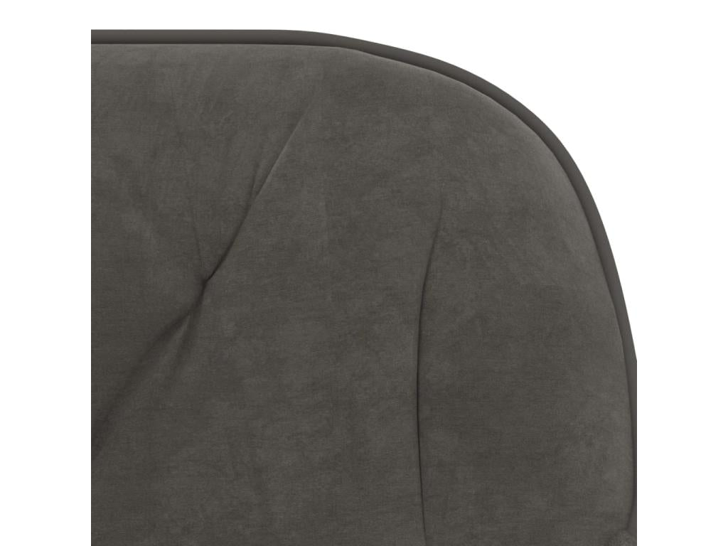 Swivel dining chairs, set of 2, dark grey velvet, BERZ16704