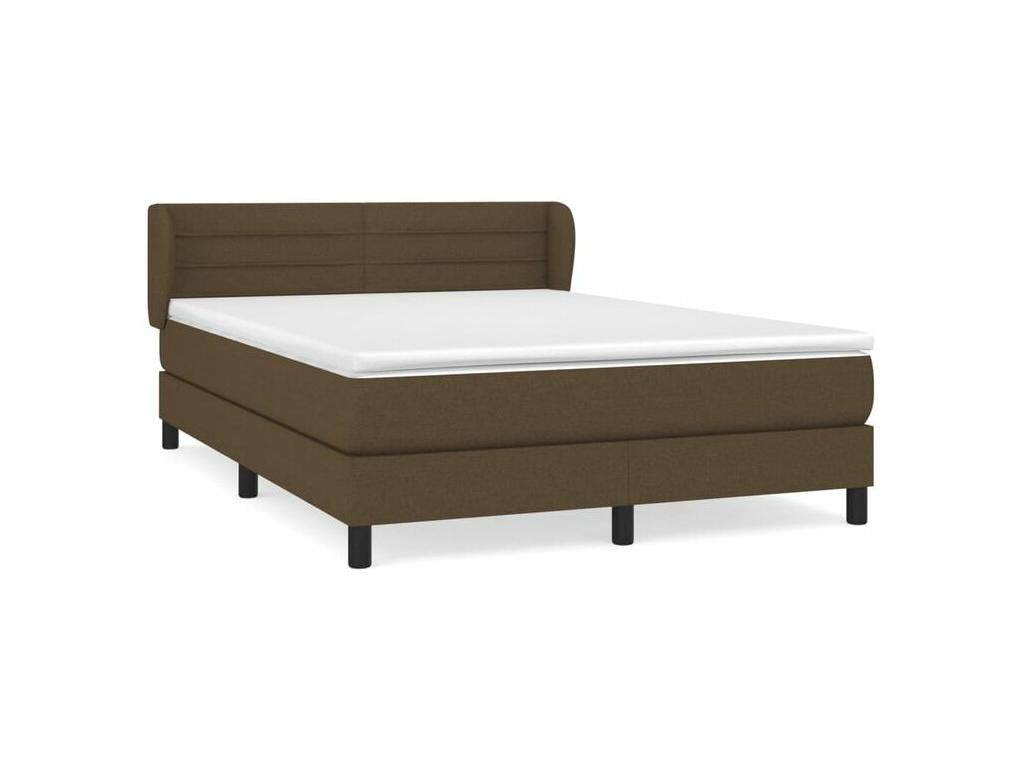 Sommier à Chicyla de lit avec matelas Marron foncé 140x200 ZOYC42255