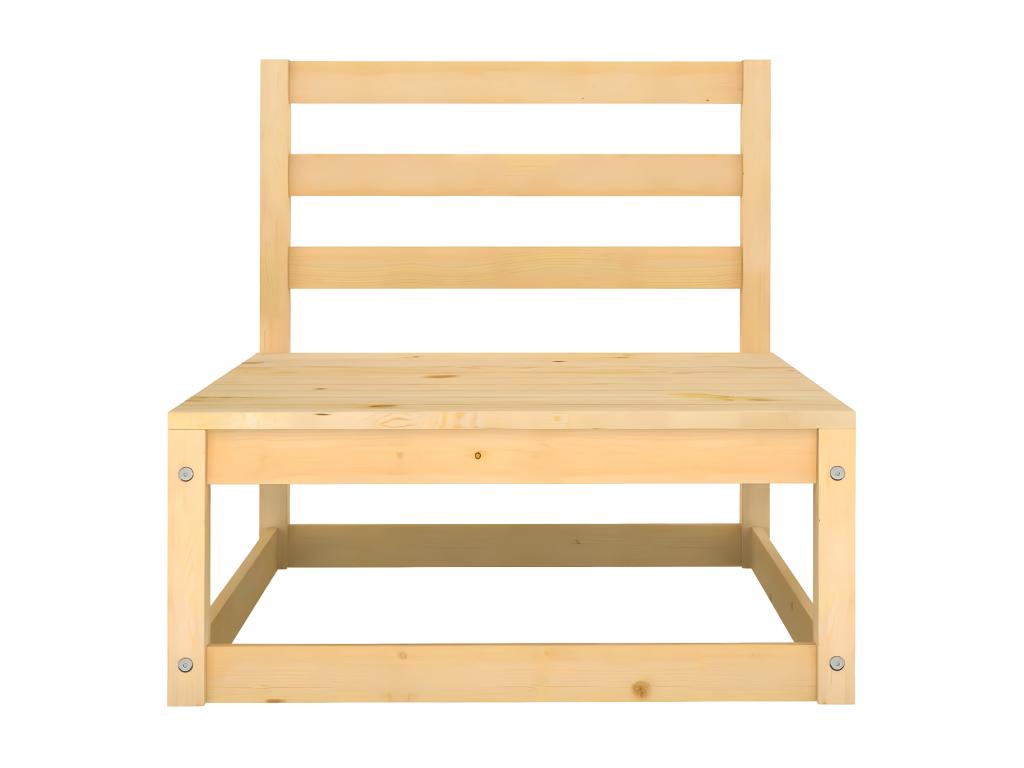 Salon de jardin 4 pcs Bois de pin massif IJQS29376