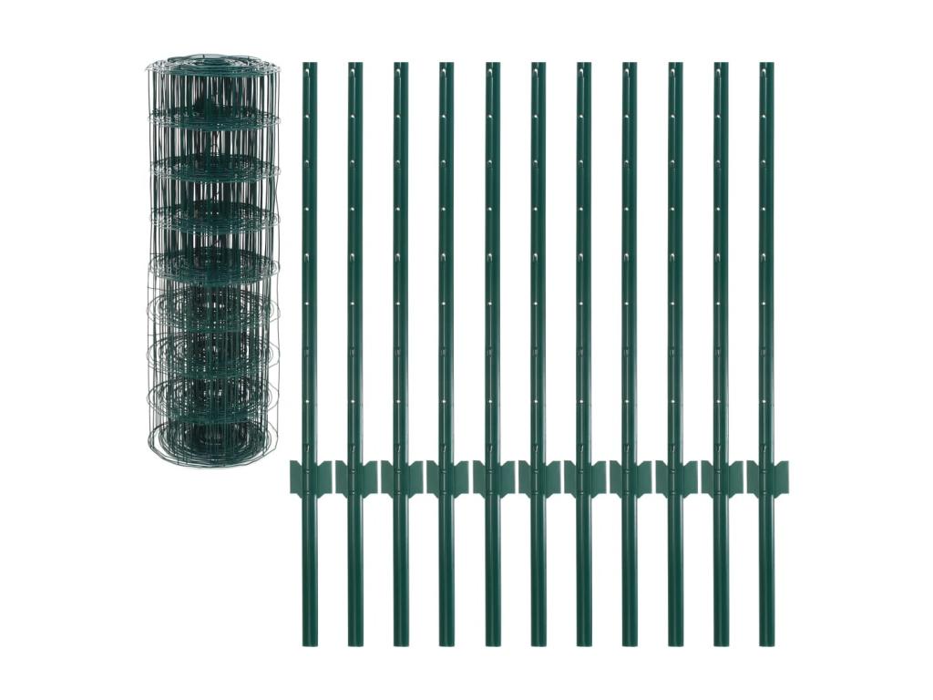 Euro Steel Fence 20x0.8 m Green 2 GXXE67294