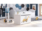 Toy chest with excavator sticker, 42x40x73 cm, JRYR18842