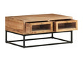 Coffee table 90x60x40 cm Solid Domopure wood WEBF80812