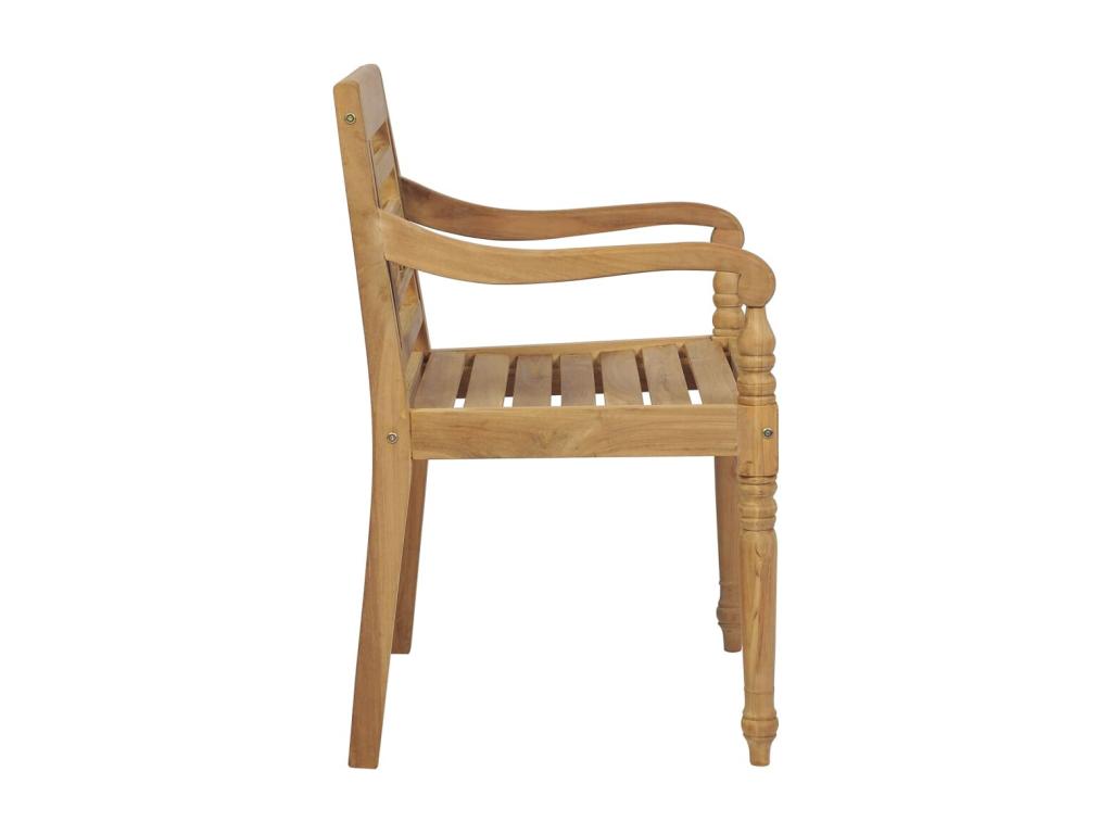 Chaises Domopure avec coussins 8 pièces Bois de teck solide NYEN80841