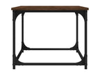 Coffee table, brown oak, 80x50x40 cm, engineered wood and iron, SESN52072