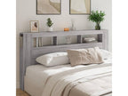 Decohaute LED Headboard, Grey, 200x18.5x103.5 cm, Engineered Wood, BUKD02347