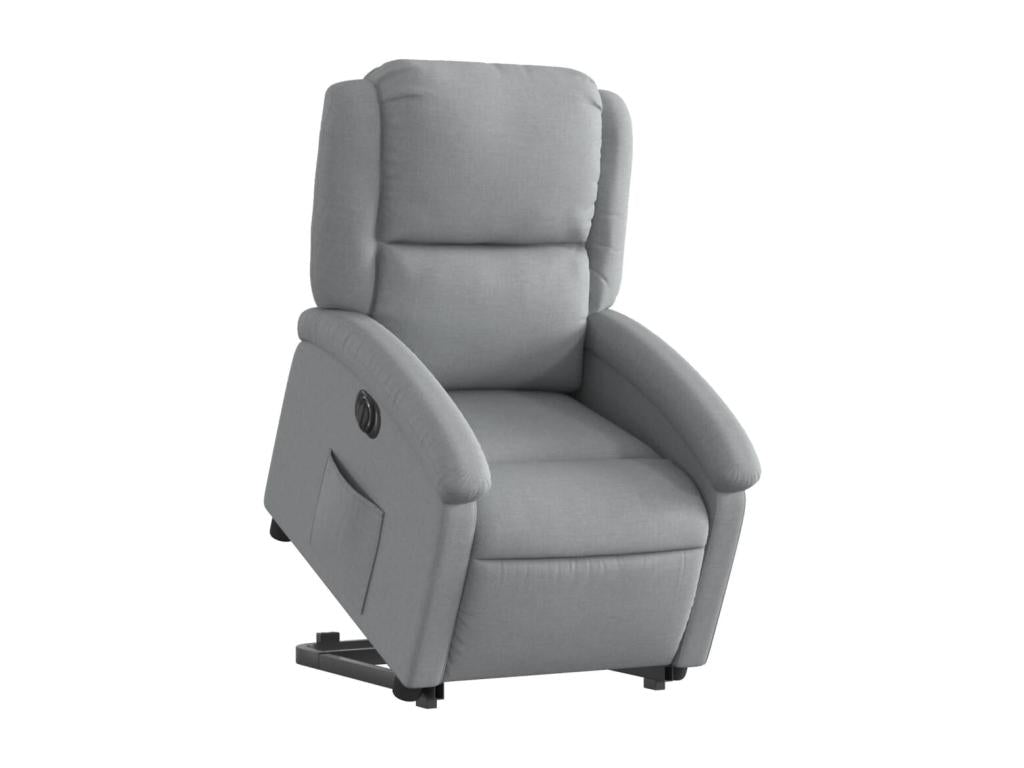 Light grey fabric electric recliner IRUG39547