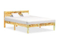 Bed frame without mattress, solid reclaimed wood, 120x200cm, VYZA73854