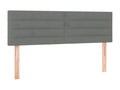 Têtes de lit 2 pcs Gris foncé 72x5x78/88 cm Tissu USAS39832