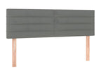 Têtes de lit 2 pcs Gris foncé 72x5x78/88 cm Tissu USAS39832