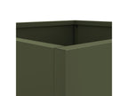 Olive green planter 32x27.5x75 cm cold rolled steel FLSE03599