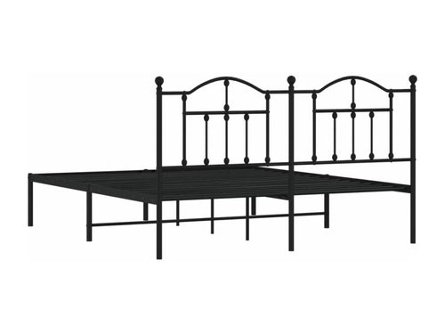 Metal bed frame with black headboard 160x200 YLLA96280