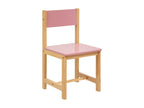 Chaise pour Enfant en bois Rose et Naturel H 54.5 cm VNYZ28567