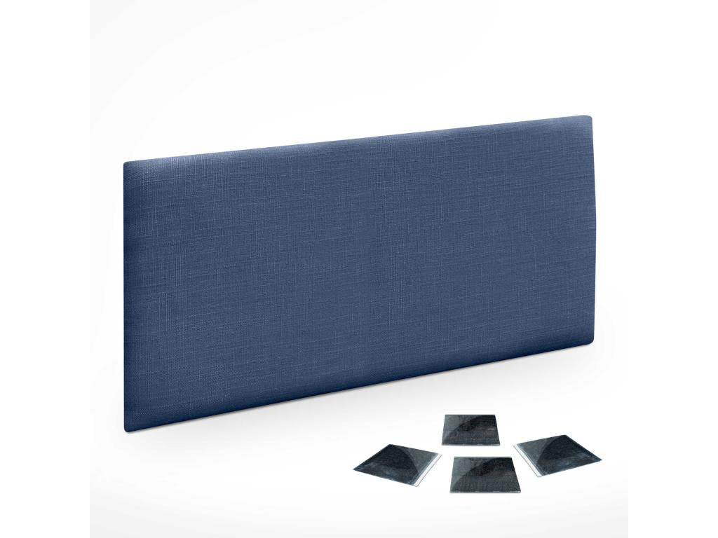 Domopure Set of 1 Self-adhesive Linen Wall Panel, Sound Absorption, Shock Protection and Headboards, Navy Blue, 50x30cm x1 PTQG48393