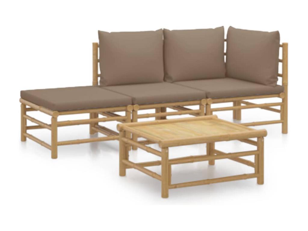 Decohaute SHKS88405 4-piece garden furniture set with cushions