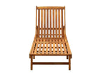 Garden lounge chair with cushion, solid Chicyla wood, BXSL55673