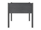 2-piece planter set, grey, 70x70x70 cm, solid pine wood, CSJT06697