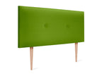Domopure Tête de lit simili cuir lisse avec Boutons 105x105cm avec pieds Lits 105 - Vert YYXX57341