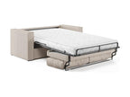 Canapé convertible EXPRESS Domopure 140x192 cm matelas 16 cm velours côtelé Domopure sommier Domopure NROS55187