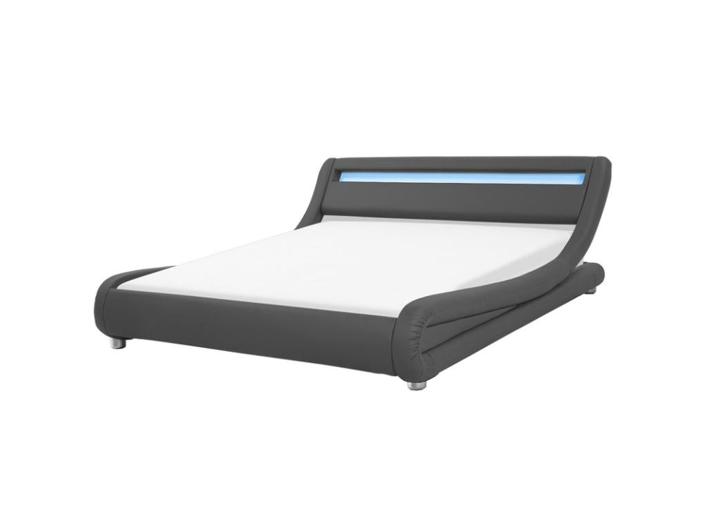 Decohaute LED Designer Bed - Colors - Black Sizes - 160x200 VZCW44066