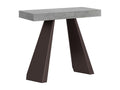 Diamante Small Premium Extendable Console Table 90x40/196 cm Concrete Grey Bear Frame PMMY43723