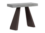 Diamante Small Premium Extendable Console Table 90x40/196 cm Concrete Grey Bear Frame PMMY43723