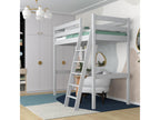 Wooden loft bed N03 Grey 90x200 OQDQ10018