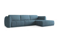 Right-hand corner sofa in chenille fabric - denim - Domopure BQFQ67083