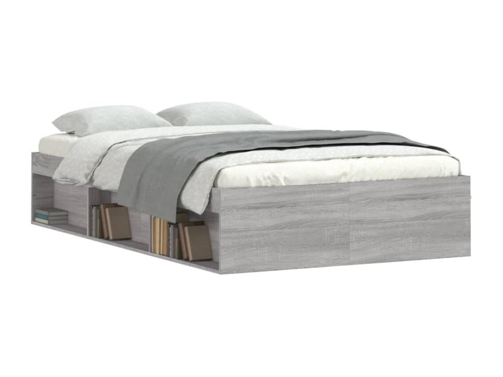 Cadre de lit sans matelas Decohaute gris 120x200 cm MHNK63154