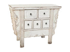 White wooden console table 101x45x80h OJED12559
