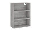 Buffet haut Chicyla gris 69.5x34x180 cm Bois d'ingénierie YHHY76838